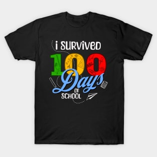 I Survived 100 Days of School T-Shirt